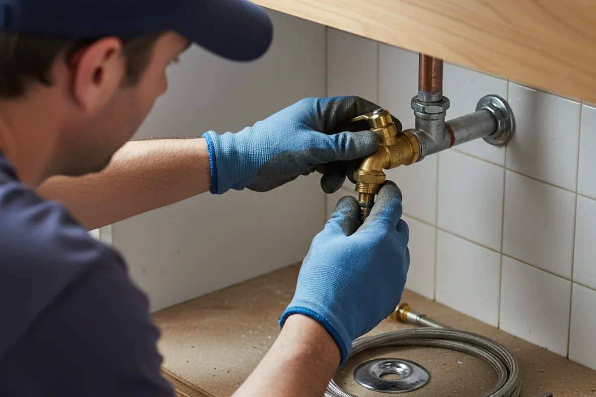 Shutoff valve and fitting work during Well Pump Repair in Santa Rosa Beach